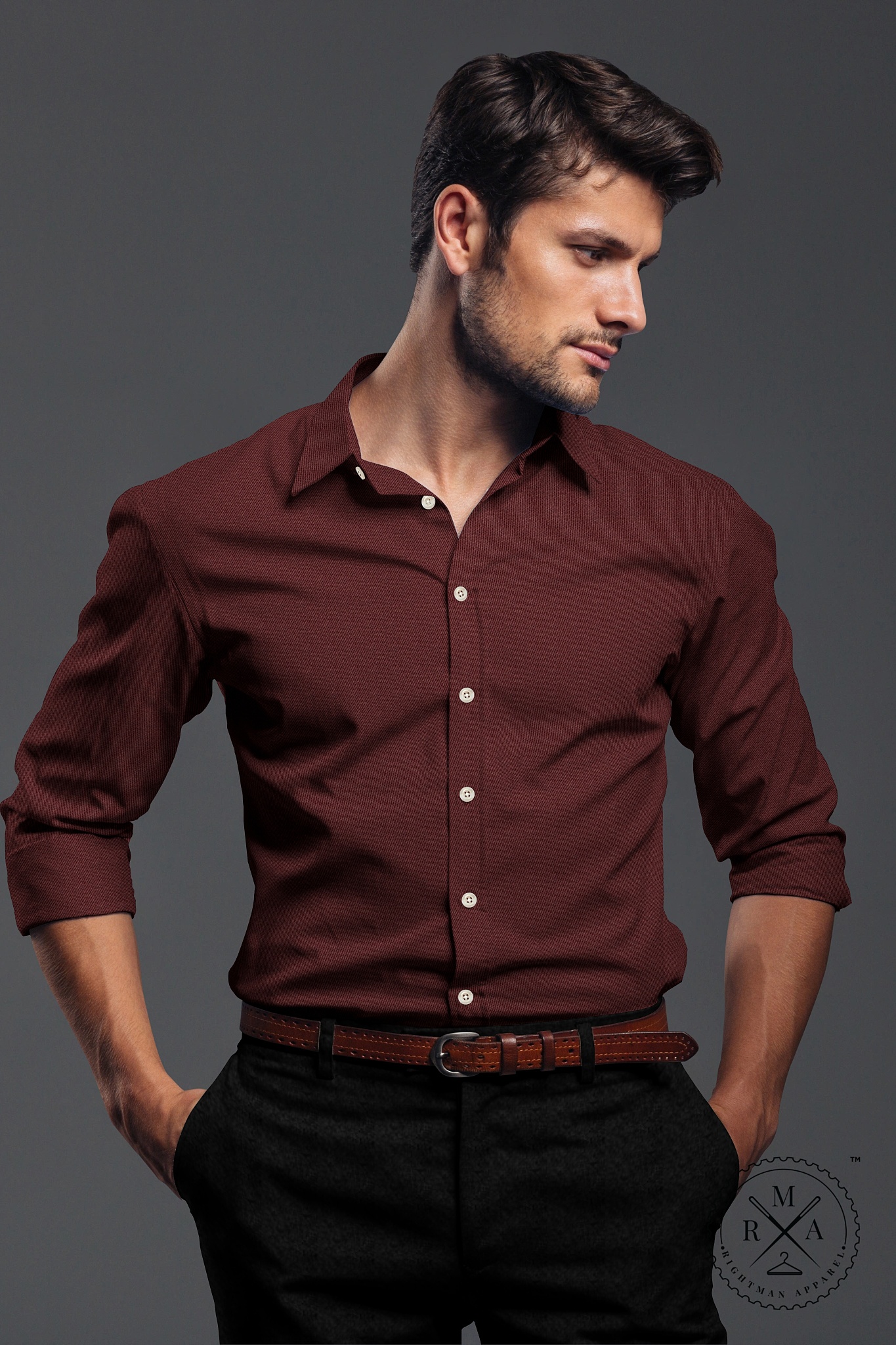 Maroon Shirt SH161